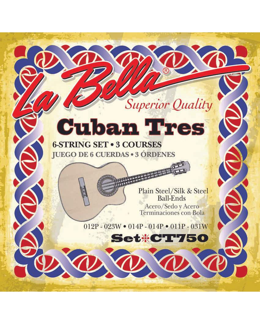 La Bella CT750 Silk & Steel 6-String Cuban Tres Strings – Elderly  Instruments