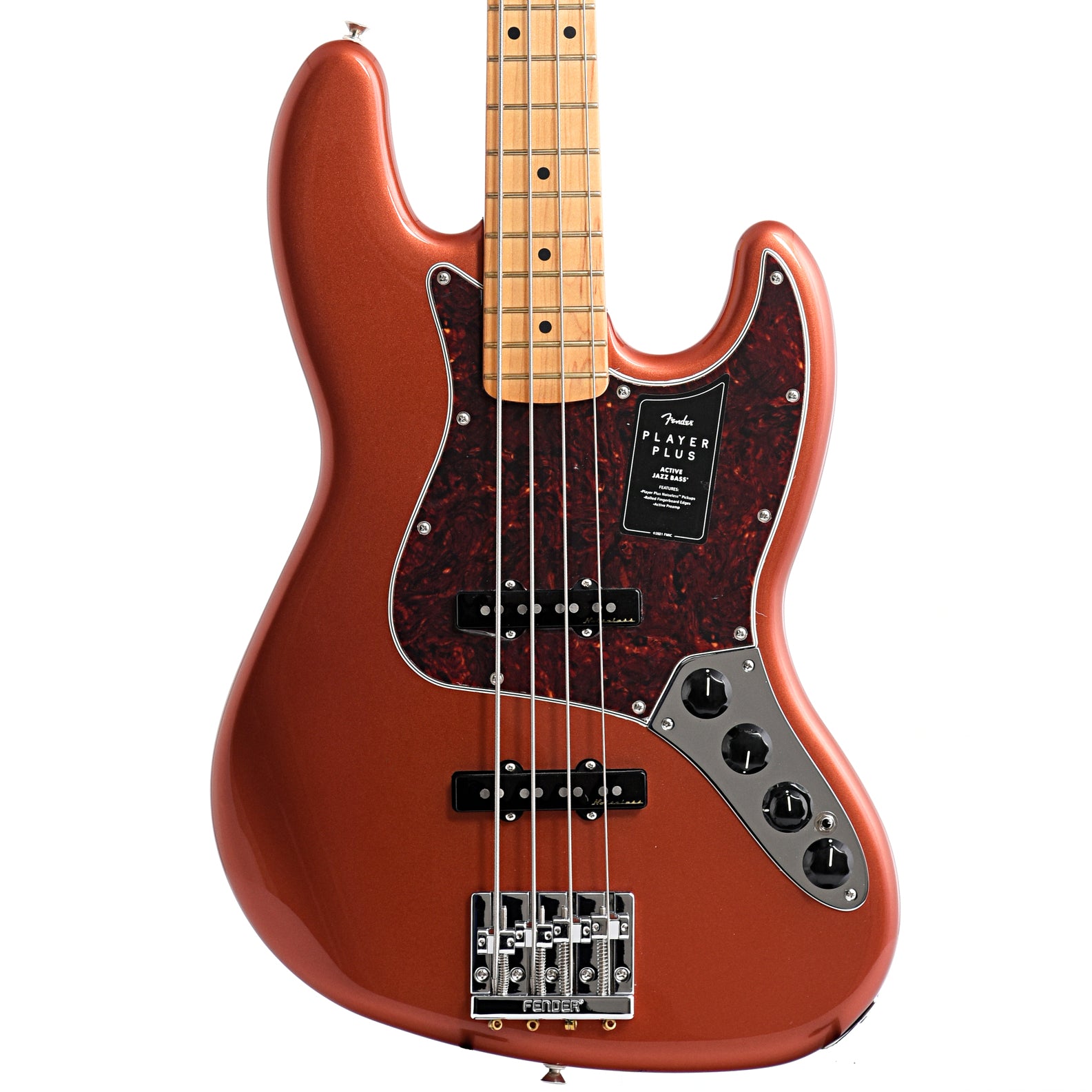 Fender Player Plus Jazz Bass, Aged Candy Apple Red – Elderly Instruments