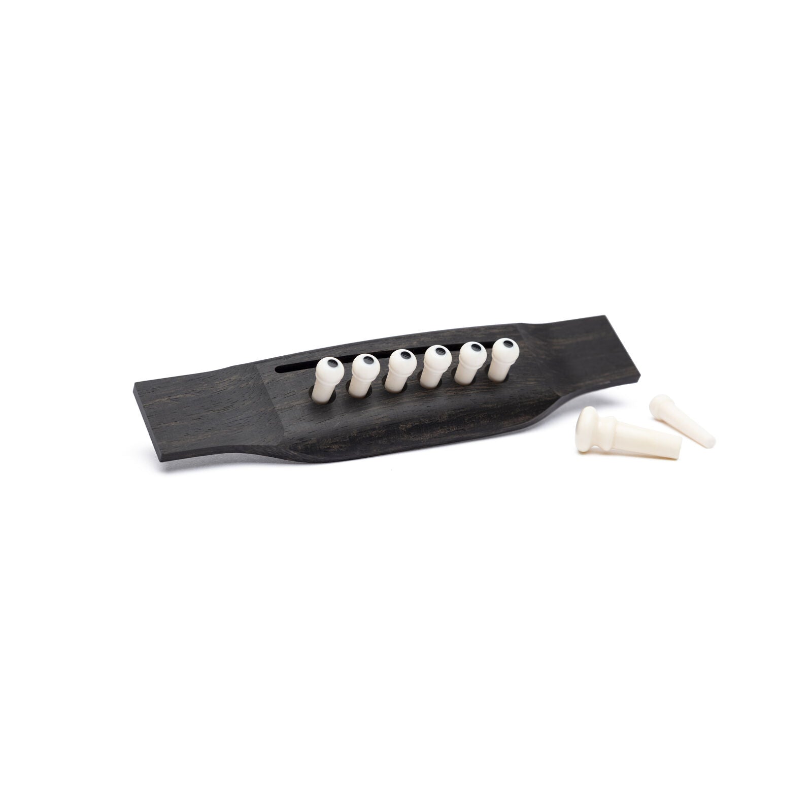 Martin Authentic Series Bridge Pin Set, Unslotted, White with Black Do – Elderly  Instruments