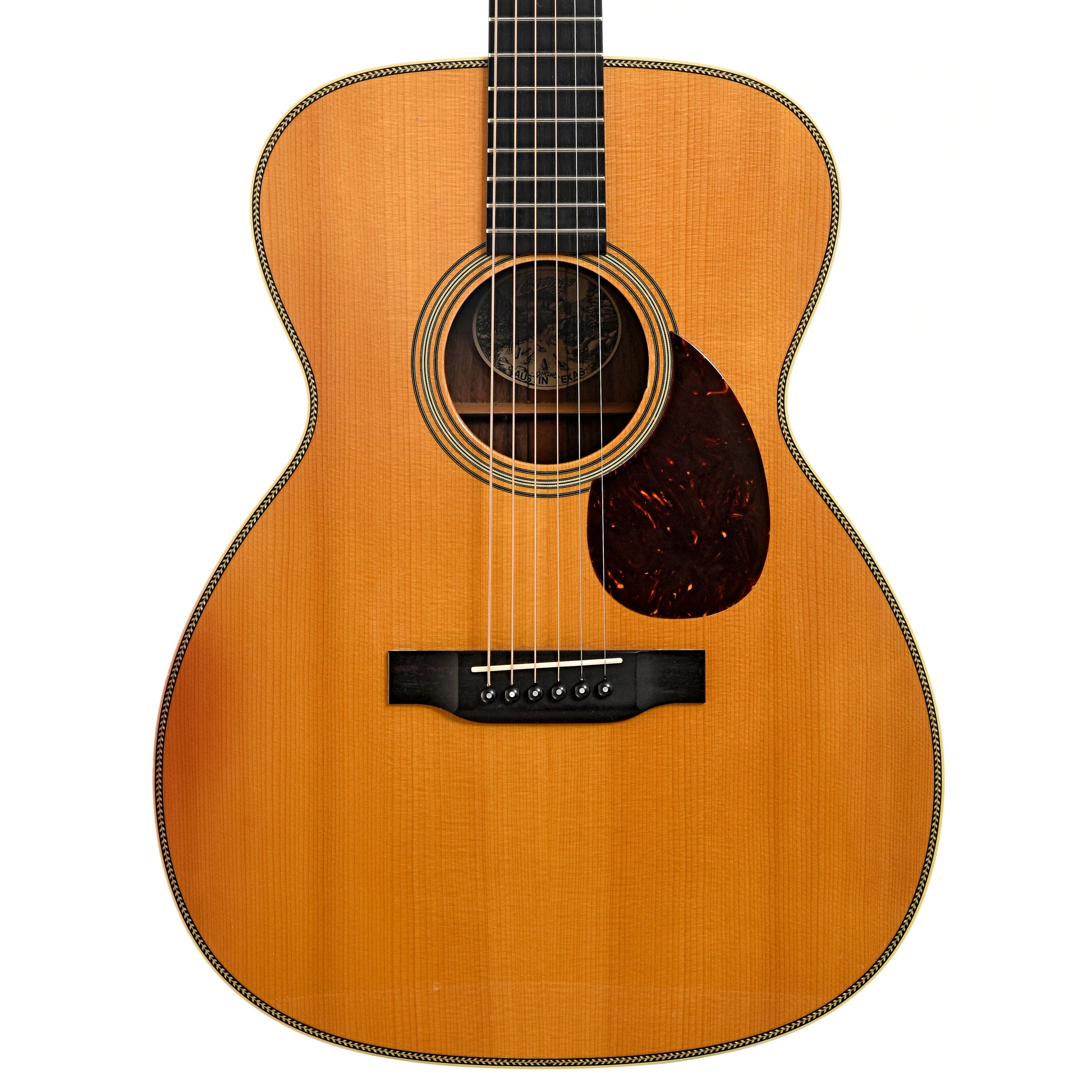 Front of Collings OM2HA Acoustic Guitar