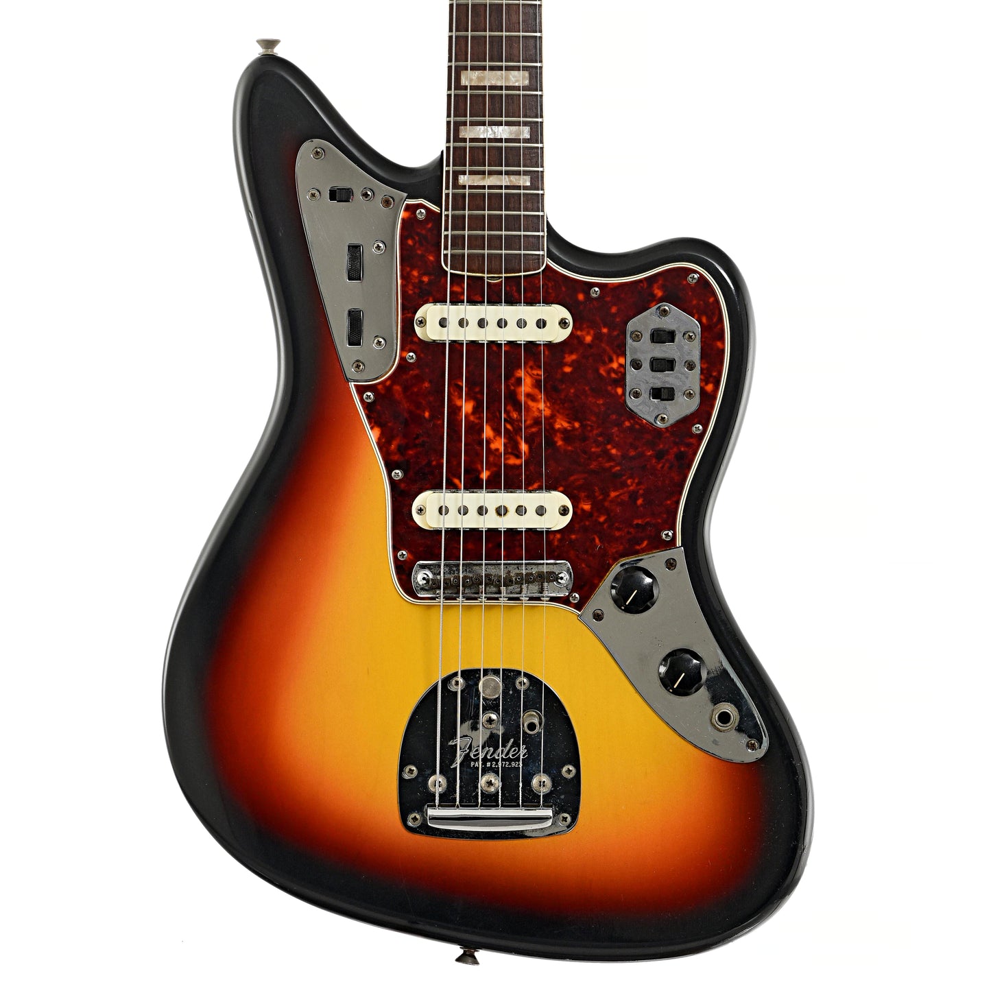 Front of Fender Jaguar Electric Guitar 