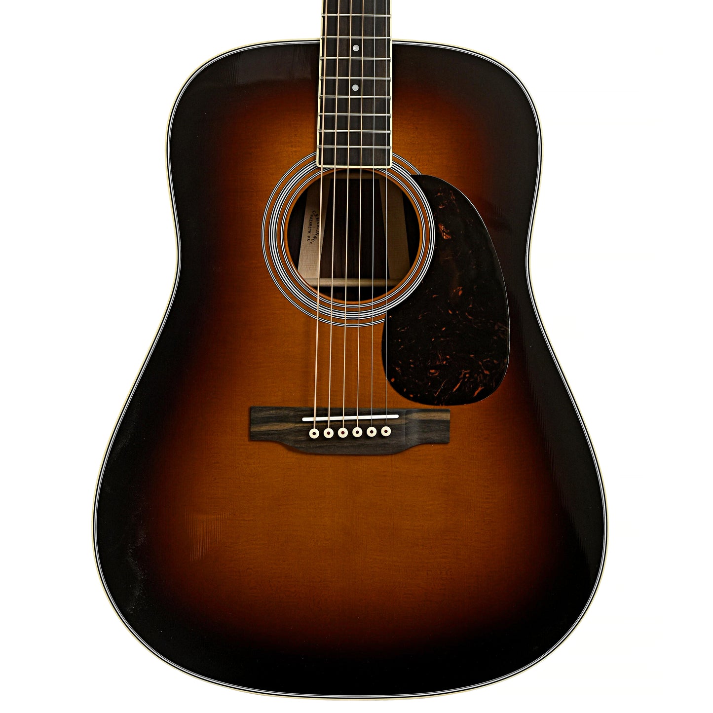 Front of Martin D-35 Sunburst Guitar