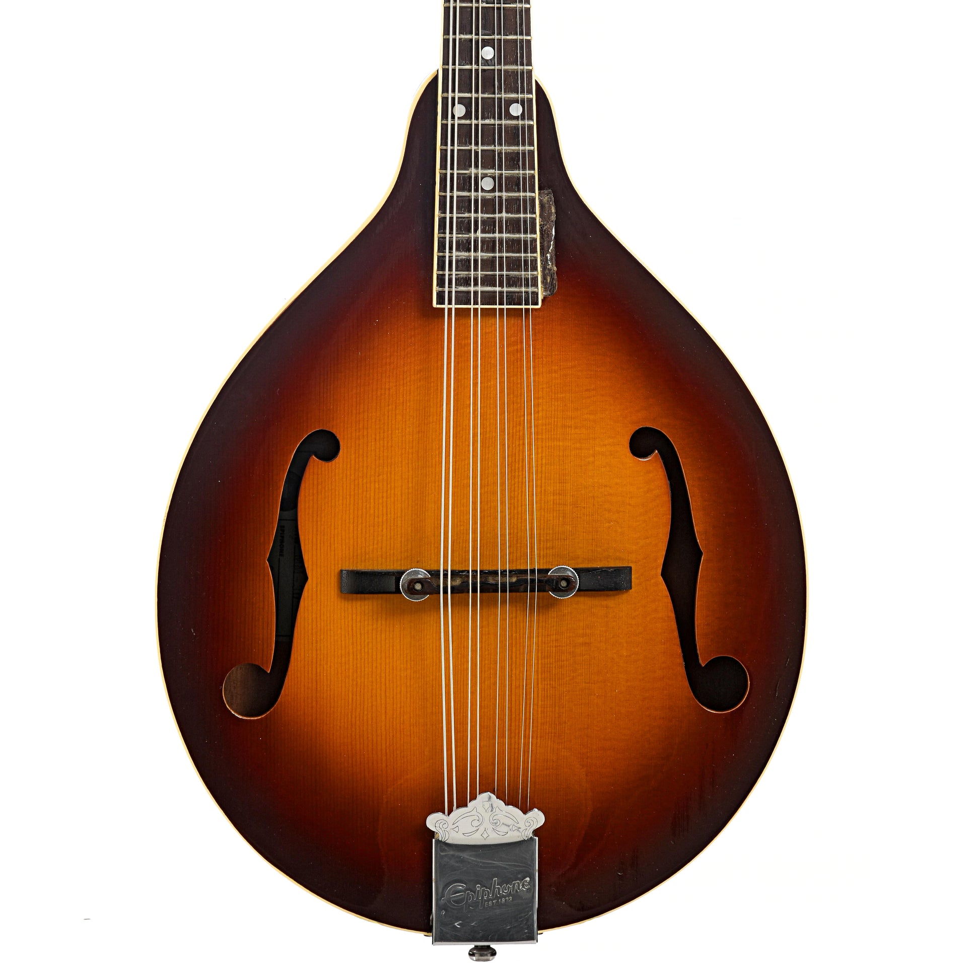 Front of Epiphone MM-30 A-Style Mandolin