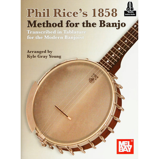 Image 1 Cover of Phil Rice's 1858 Method for the Banjo Arranged by Kyle Gray Young SKU: 02-31038M