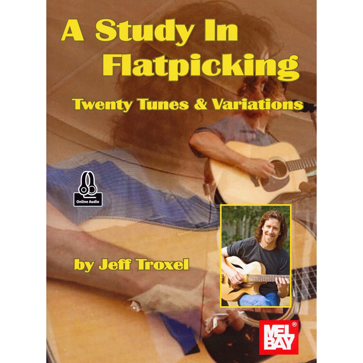 Image 1 cover of A Study in Flatpicking - Twenty Tunes & Variations by Jeff Troxel SKU: 02-31160M