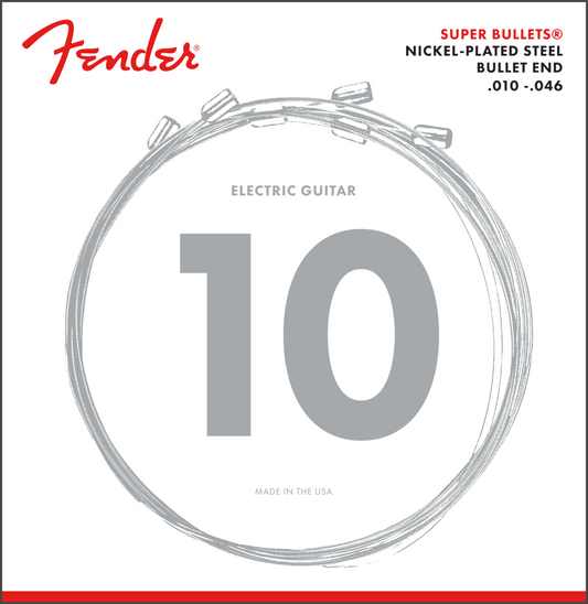 Fender 3250R Super Bullets Nickel Plated Regular Electric Guitar Strings, Front