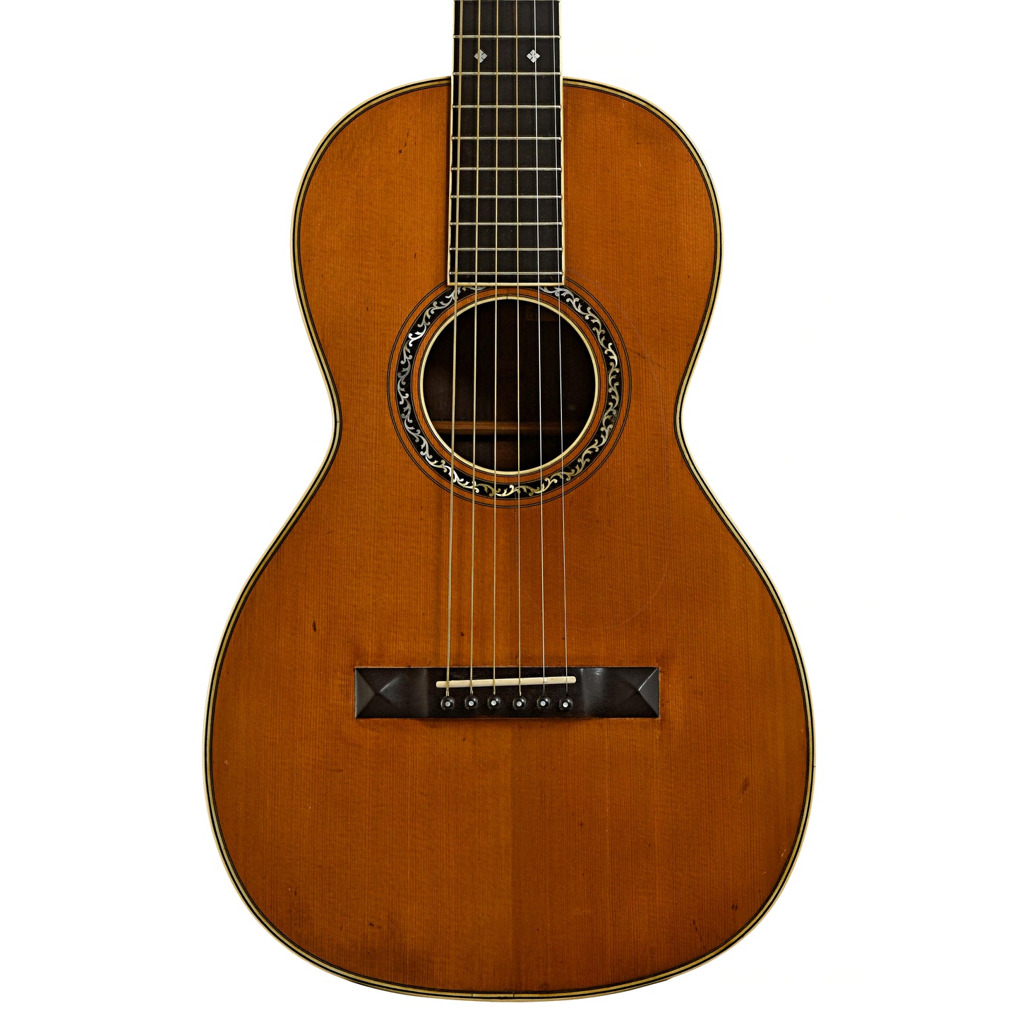 Front of Bruno Parlor Acoustic Guitar 