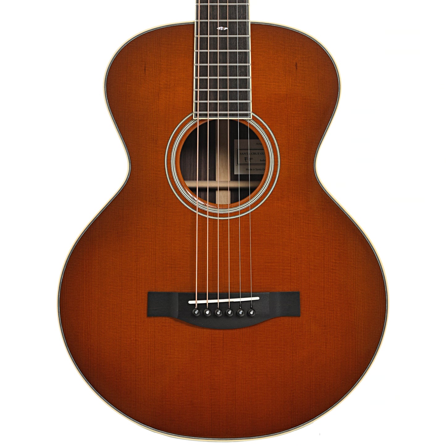 Front of Santa Cruz Custom Firefly Acoustic Guitar