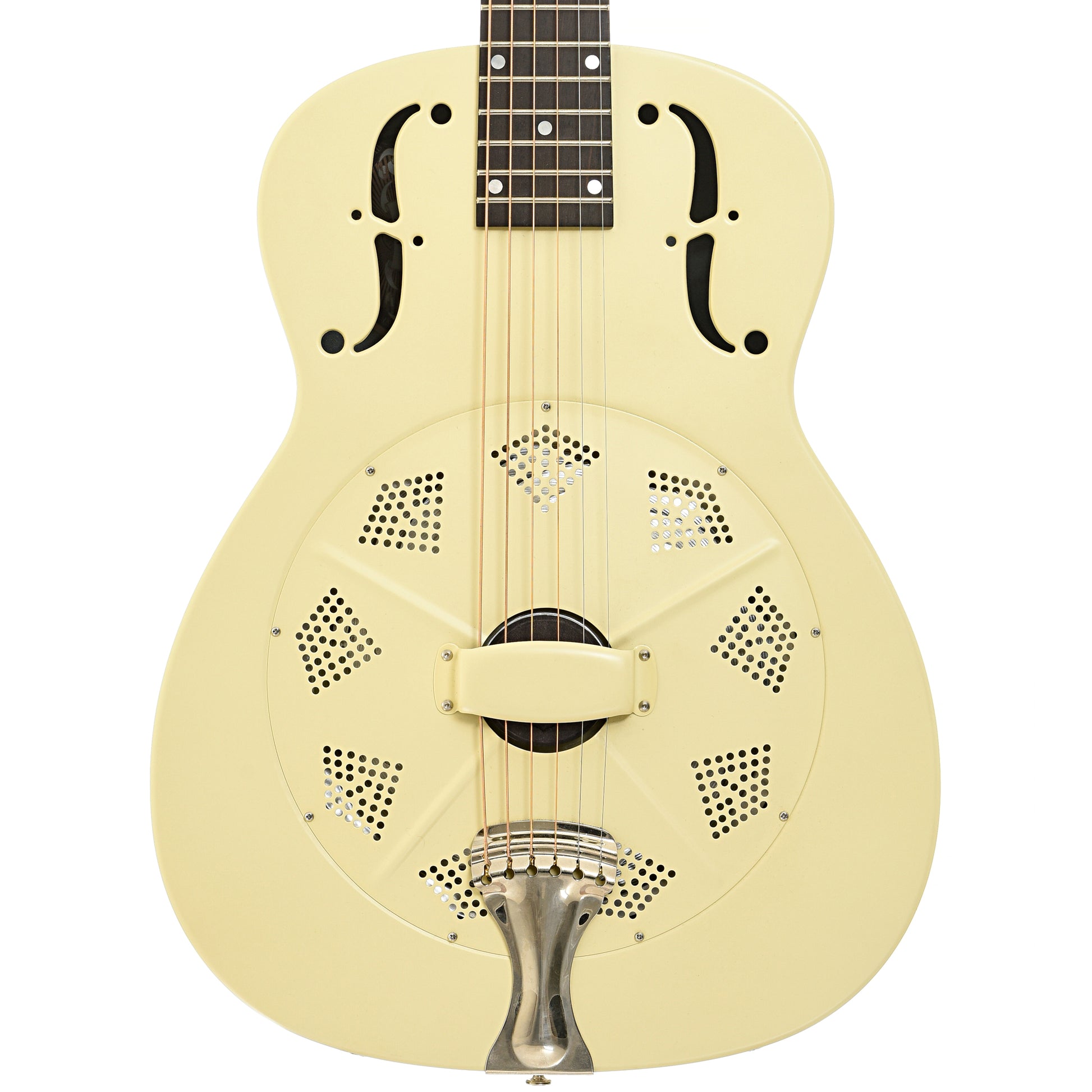 Front of National Ivory NRP 14 Roundneck Resonator Guitar (2016)