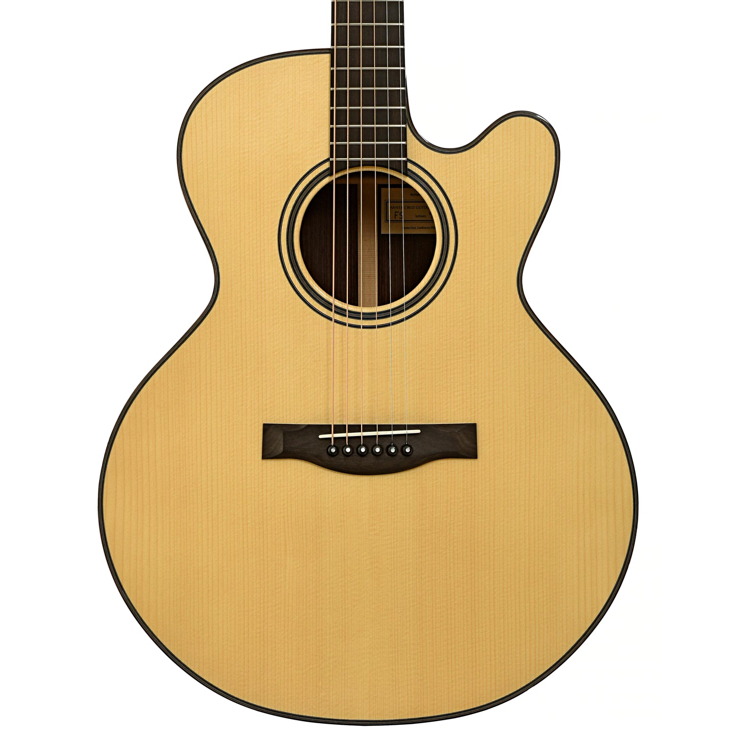 Front of Santa Cruz FS Fingerstyle Model Acoustic Guitar