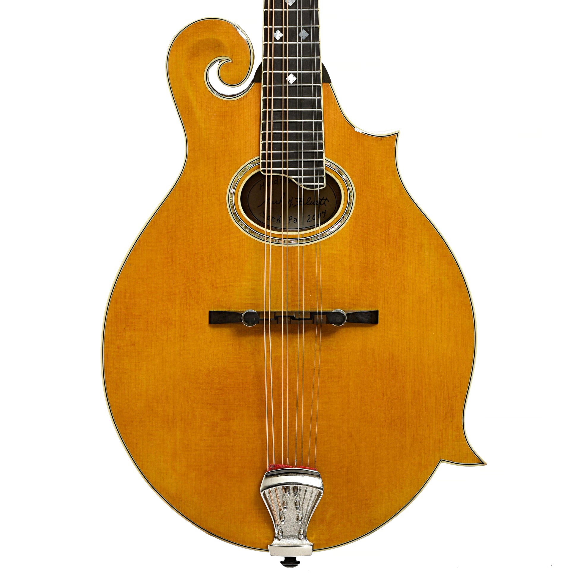 Front of Bluett F-4 Mandolin