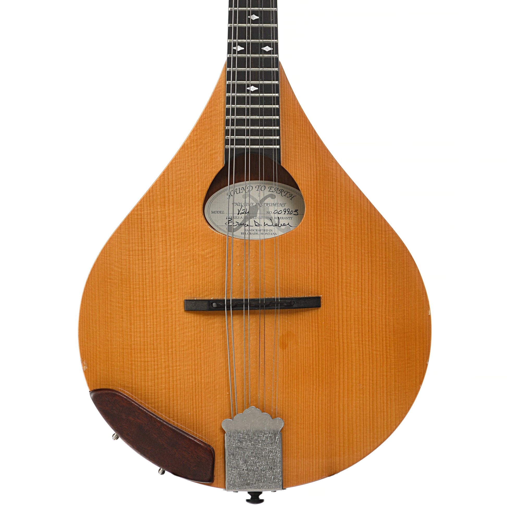 Front of Weber Y2K A-Style Mandolin (2000)