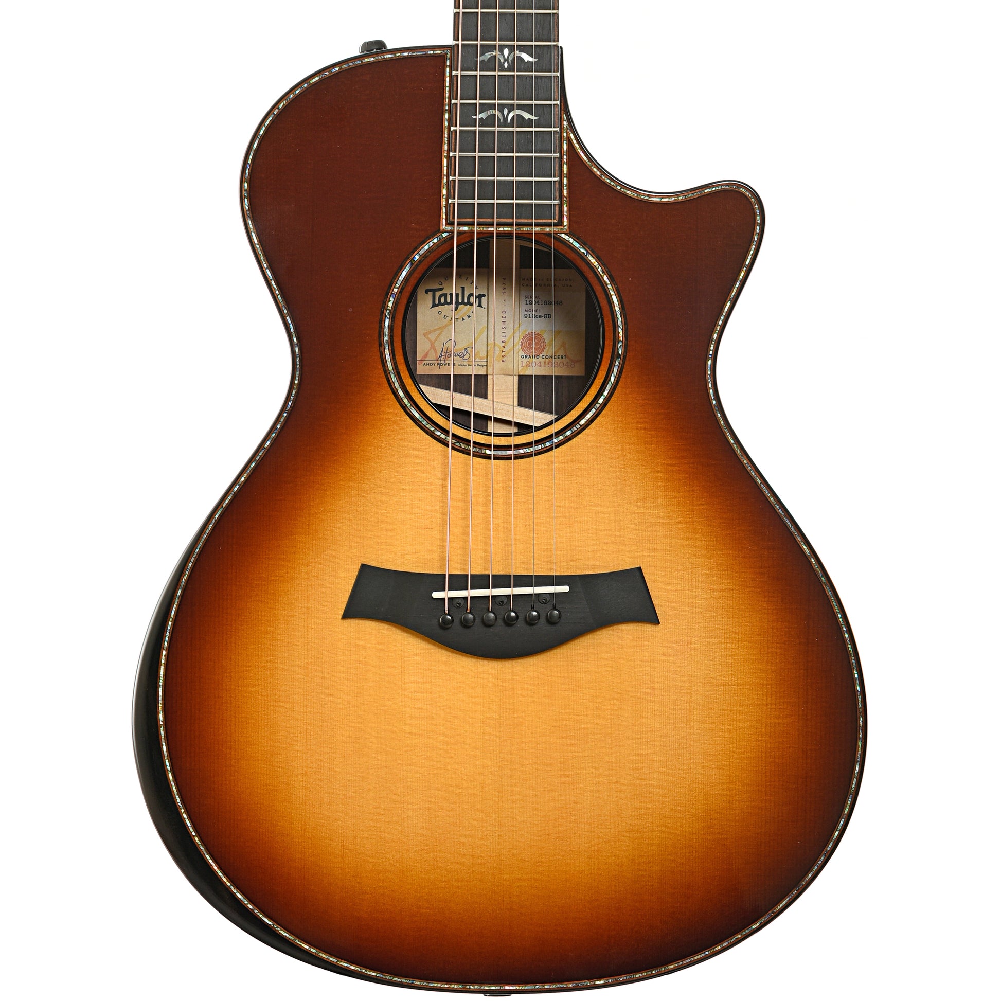 front of Taylor 912ce-SB Acoustic-Electric Guitar (2022)