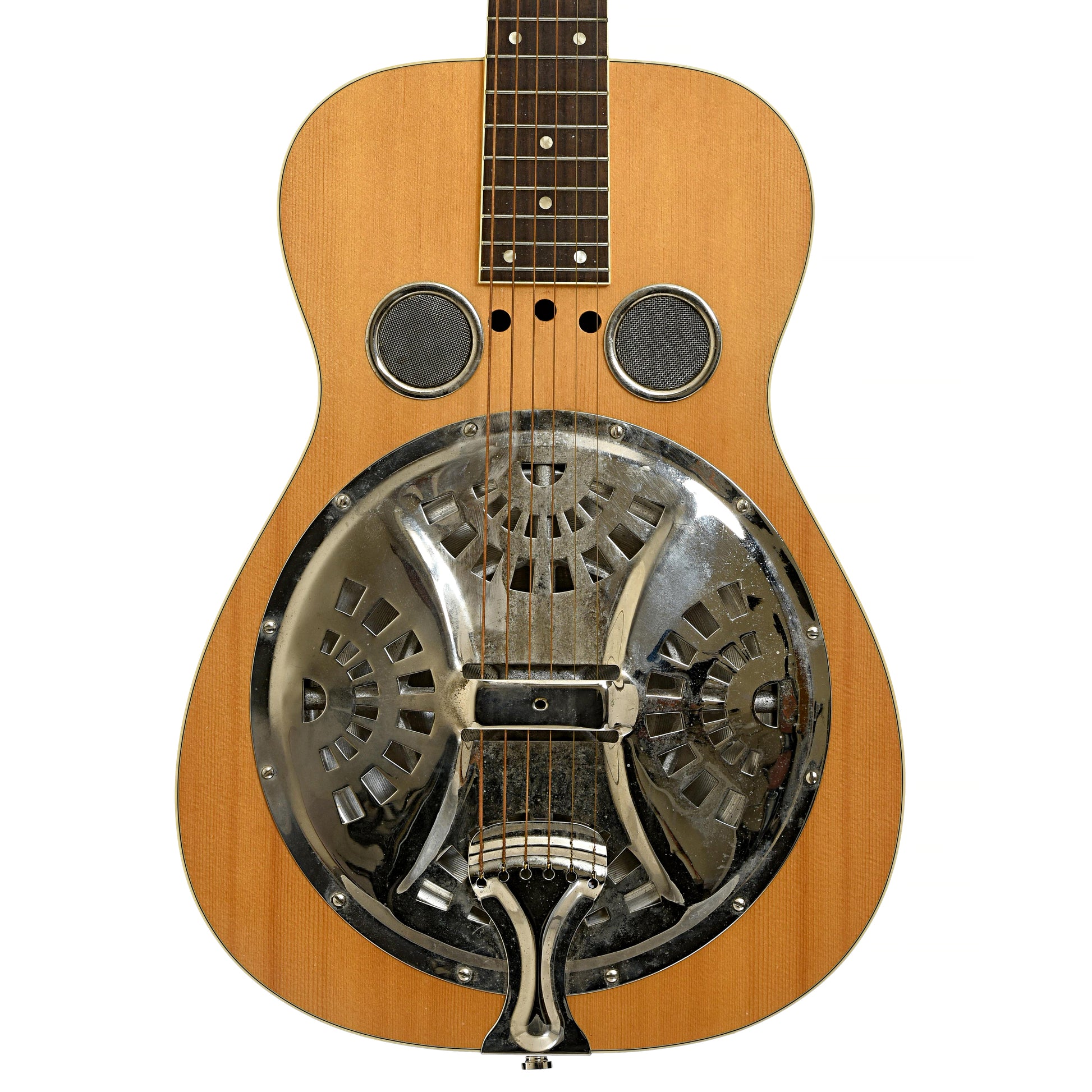 Front of Regal RD75 NS Squareneck Resonator Guitar 