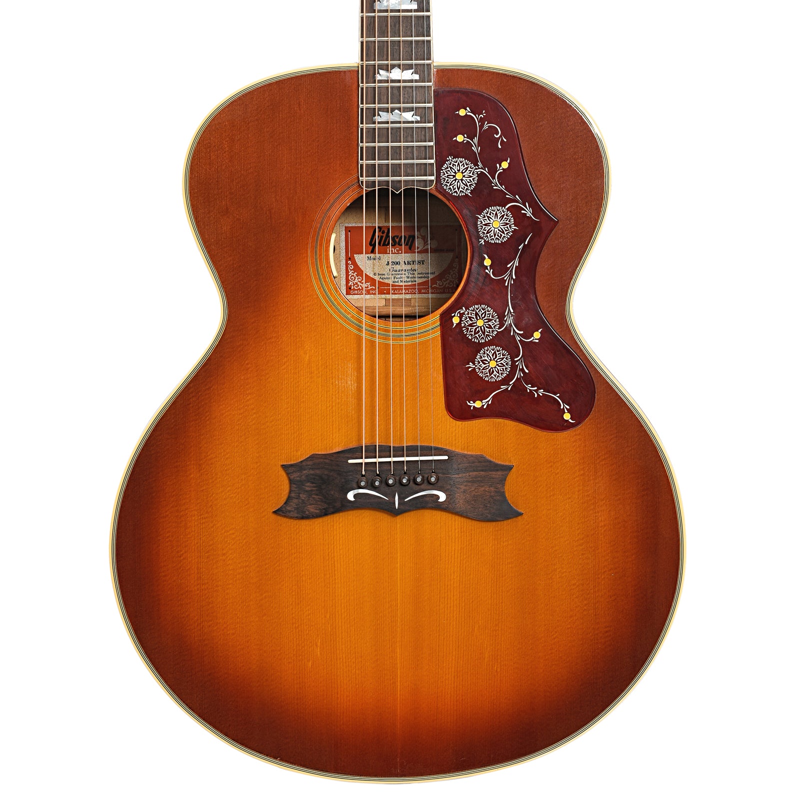 Front of Gibson J-200 Artist