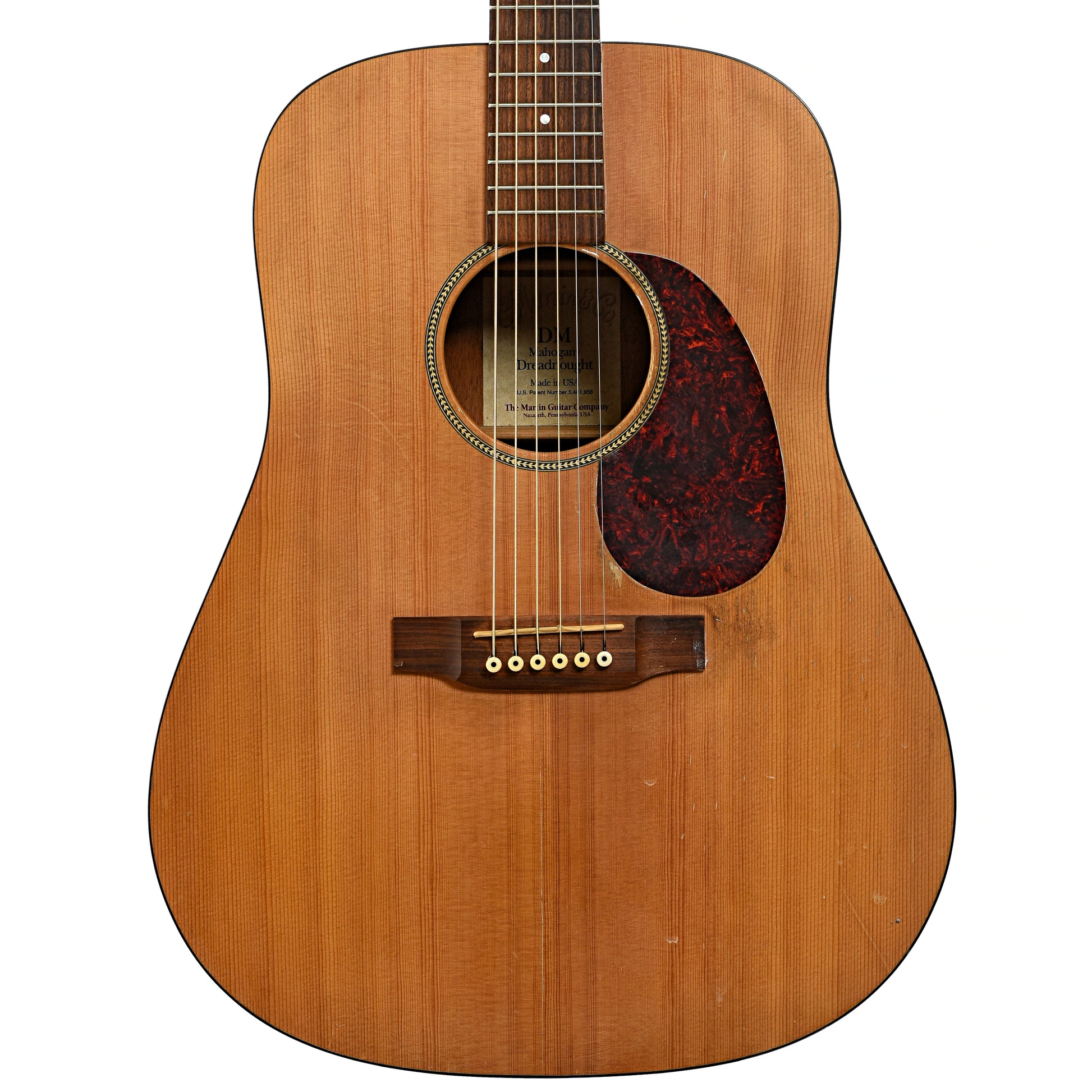 Front of Martin DM Acoustic Guitar