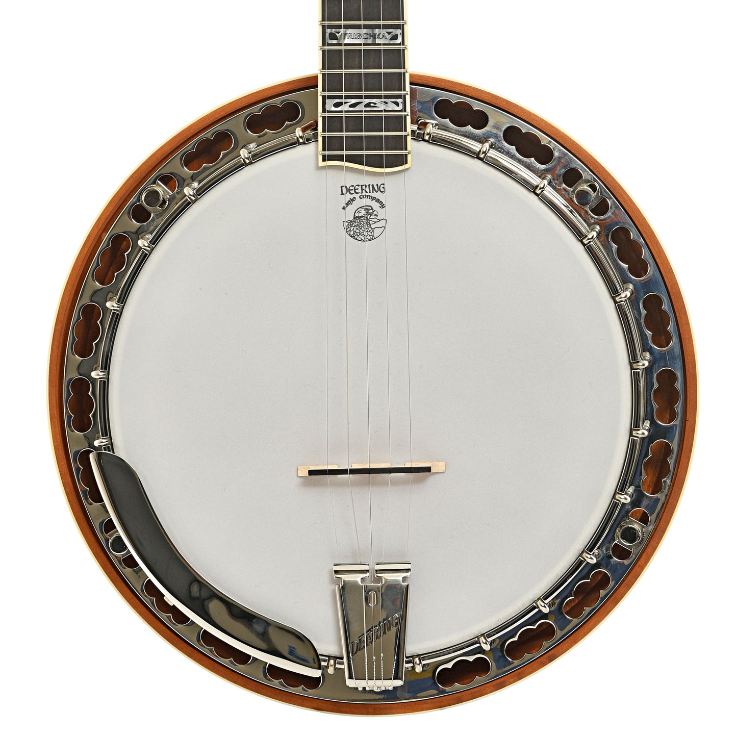 Front of Deering Silver Clipper Banjo