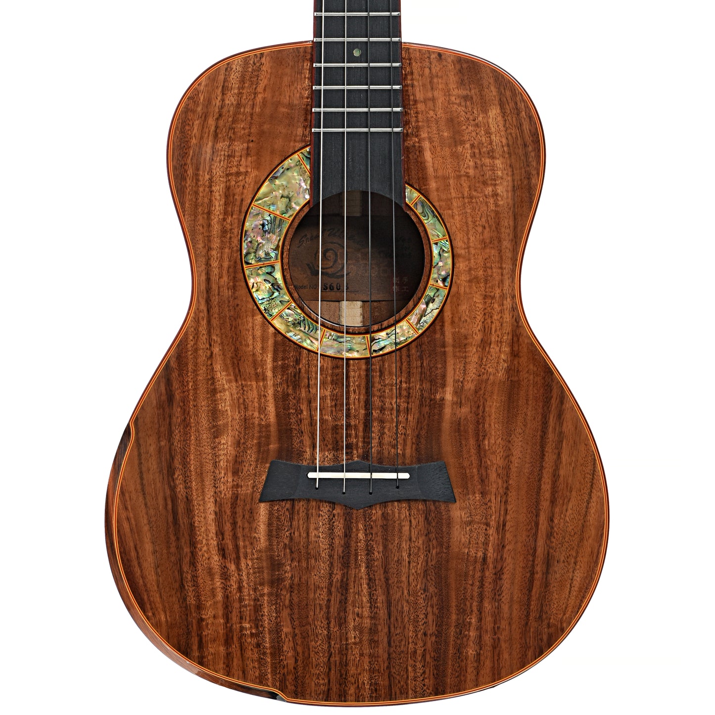 Front of Snail S60B Baritone Ukulele (c.2023)