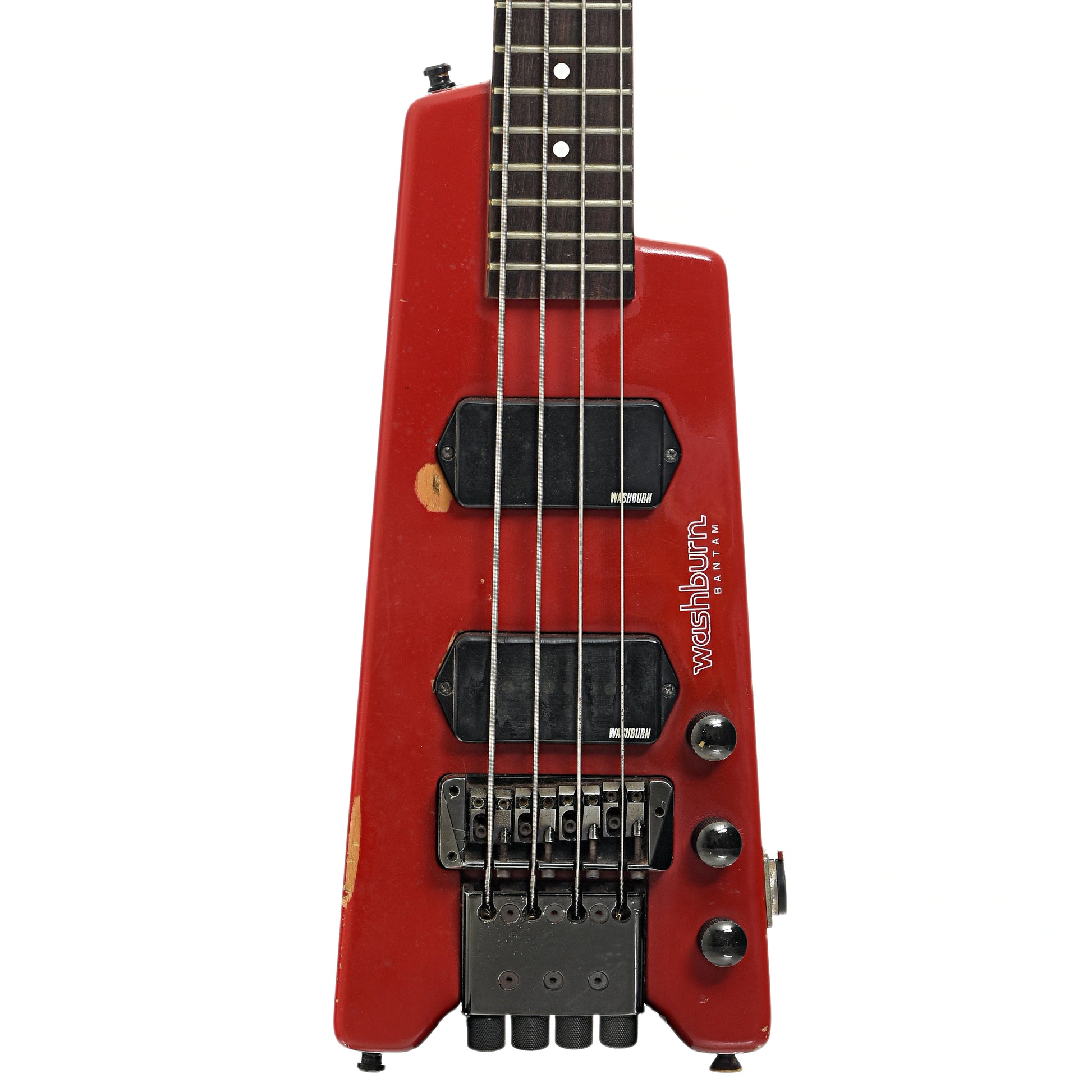 Front of Washburn Bantam Headless 4-String Electric Bass