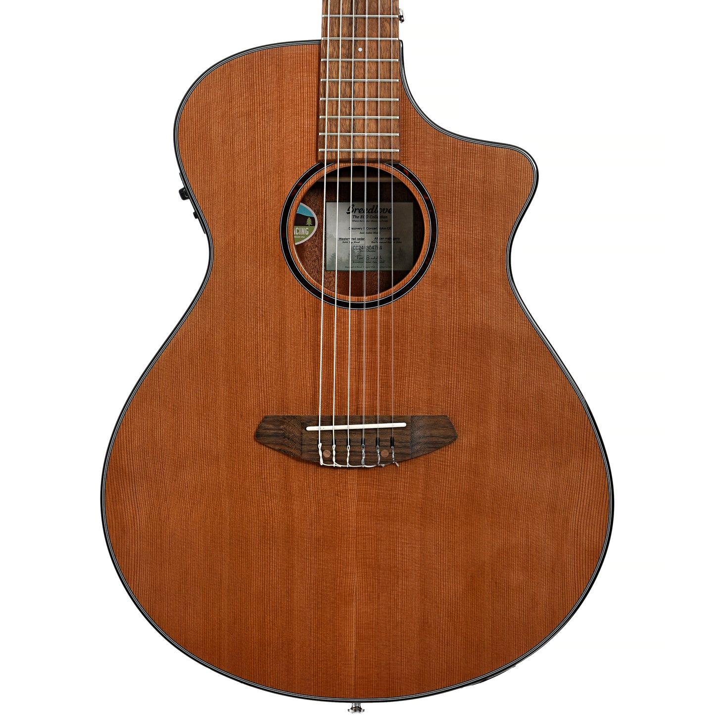 Front of Breedlove Discovery Concert S Nylon CE (2024)