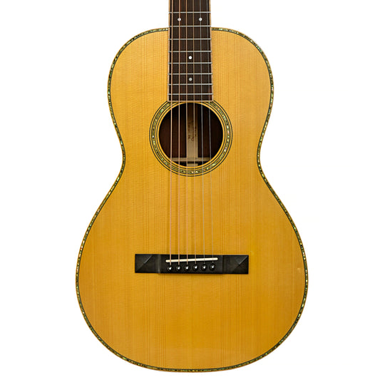 Front of Baleno Size 2 Parlor Acoustic Guitar 