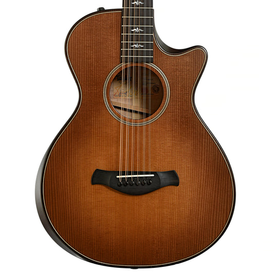 Front  of Taylor 652CE 12 12-String Acoustic-Electric Guitar 