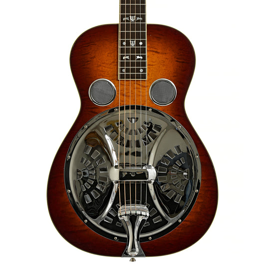 Front of Dobro Model 27 Deluxe Squareneck Resonator Guitar 