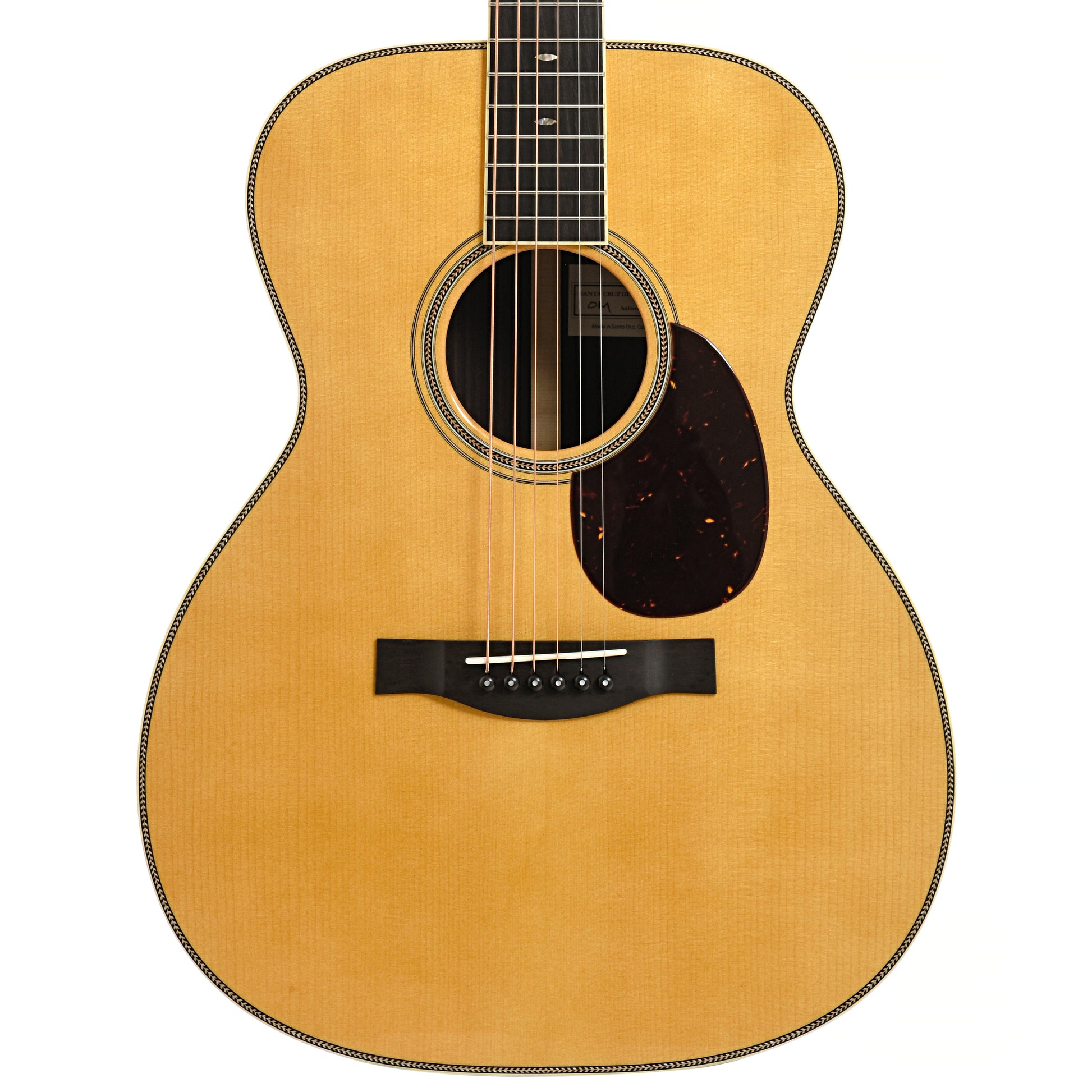 Front of Santa Cruz Custom OM Acoustic