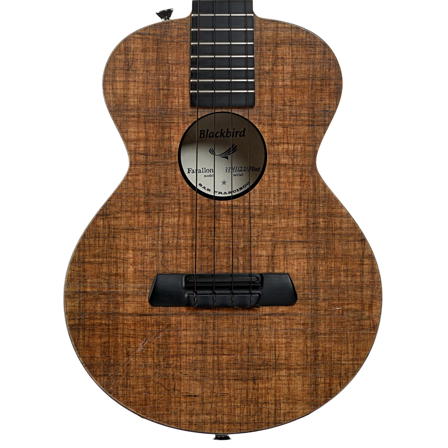 Front of Blackbird Farralon Ekoa Tenor Ukulele 