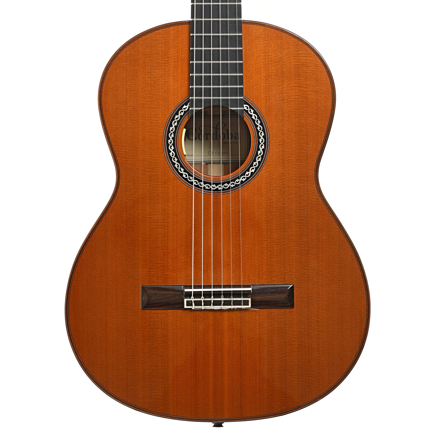 Front of Cordoba C-9 CD/MH Classical Guitar