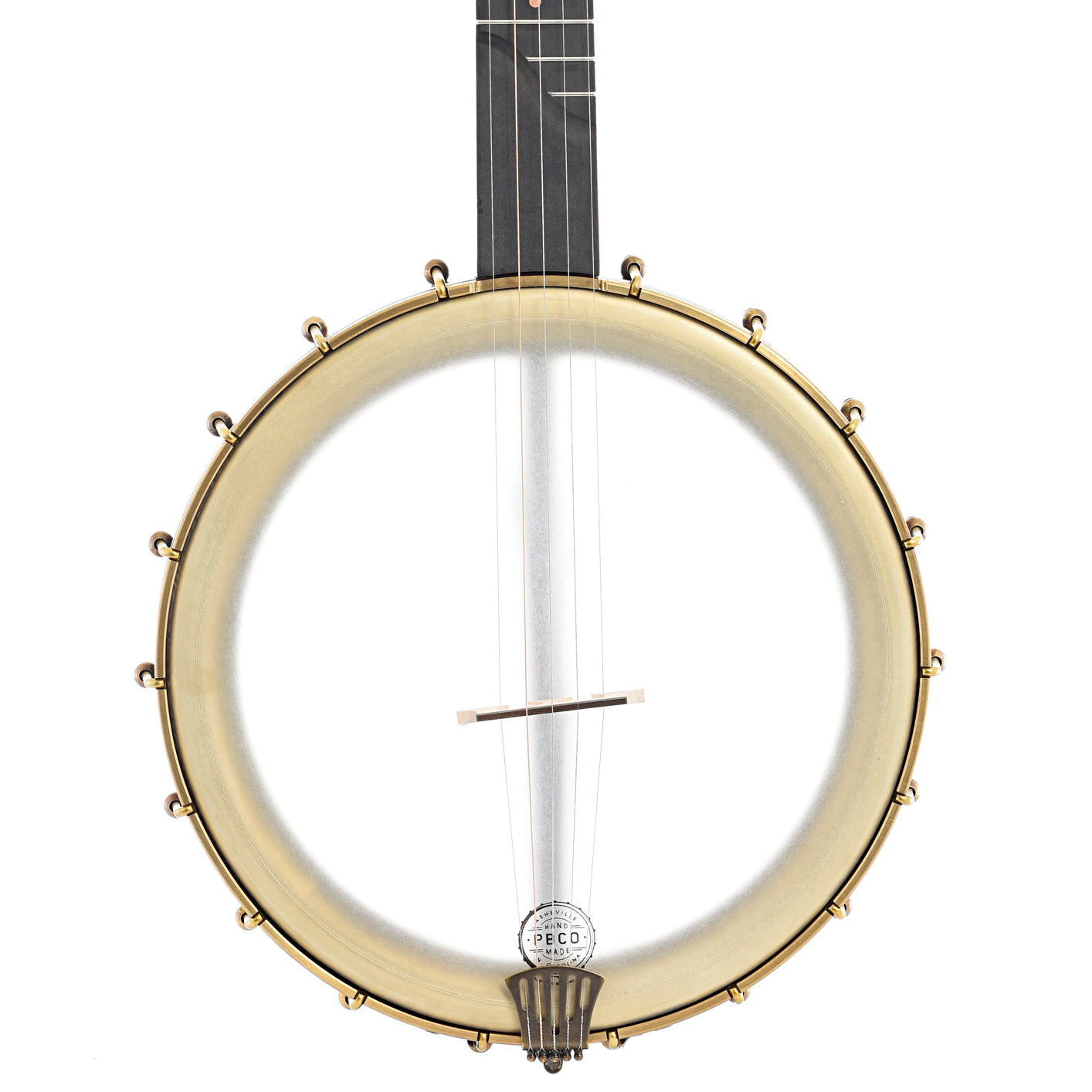 front of Pisgah Banjo Co. 12" Dobson Professional, Short scale