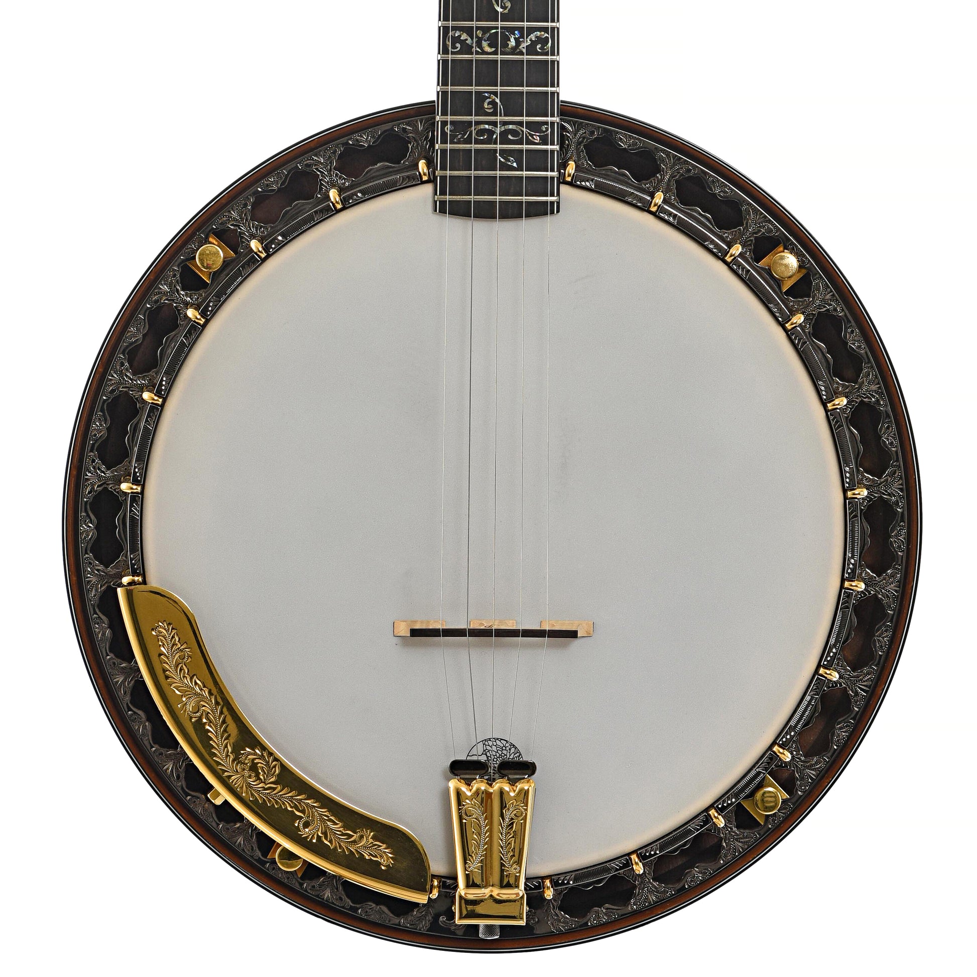 Front of Prucha Spirit 24 Custom Presentation Resonator Banjo (2014)