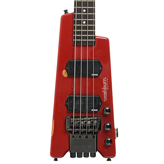 Front of Washburn Bantam Headless 4-String Electric Bass