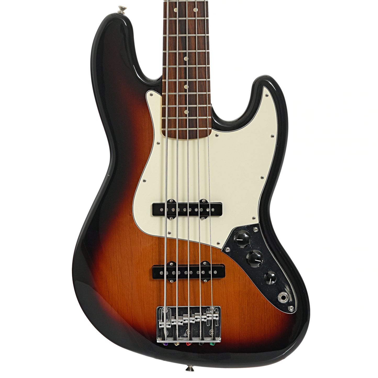 Front of Fender Standard Jazz Bass V 5-String Electric Bass (2017)