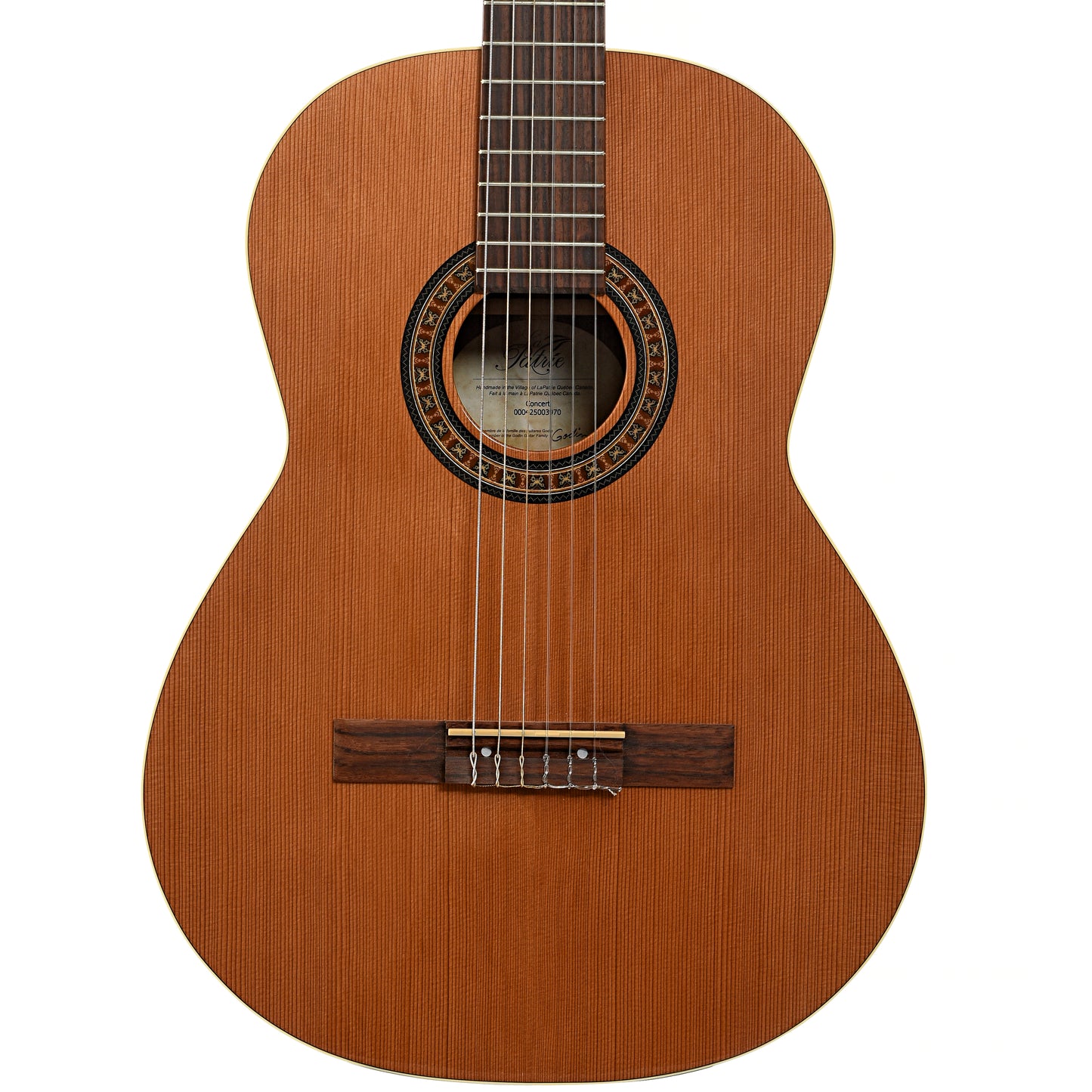 Front of La Patrie Concert Model Classical Guitar