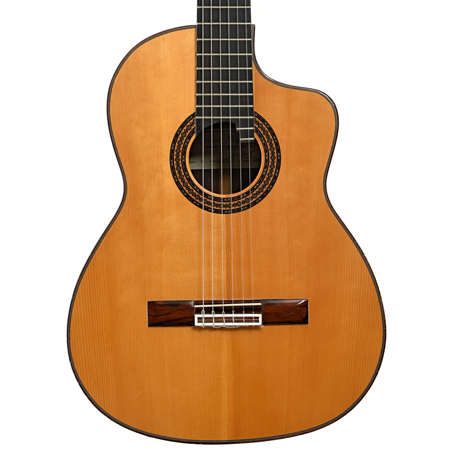 Front of Amalio Burguet 3A Classical Guitar 