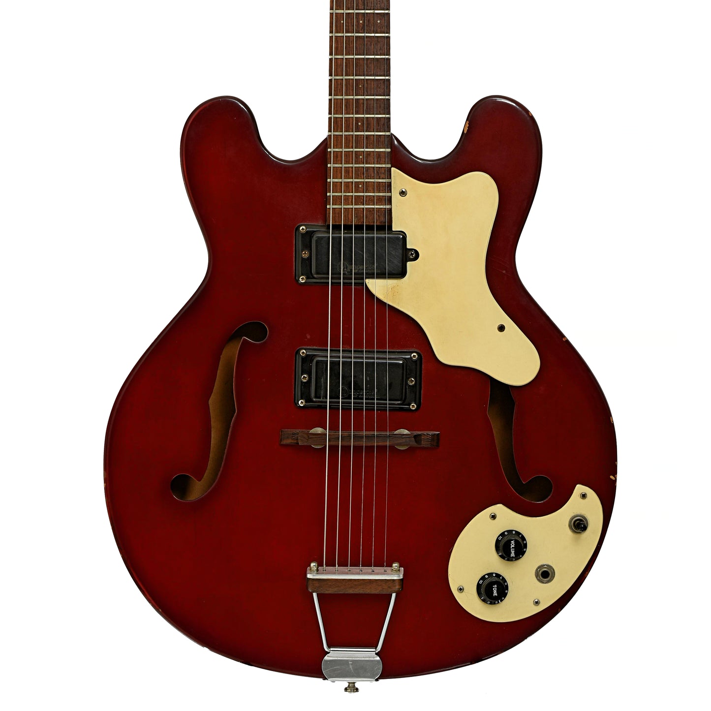 Front of Mosrite Celebrity III Hollowbody Electric Guitar 