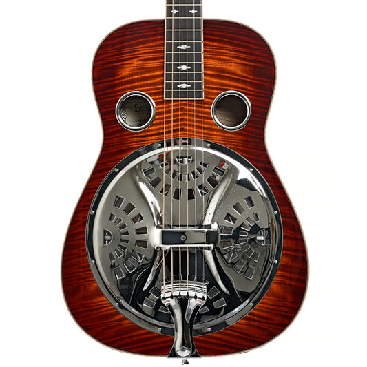 Front of 	Beard Legacy E-Model Squareneck Resonator Guitar SN#1831-24