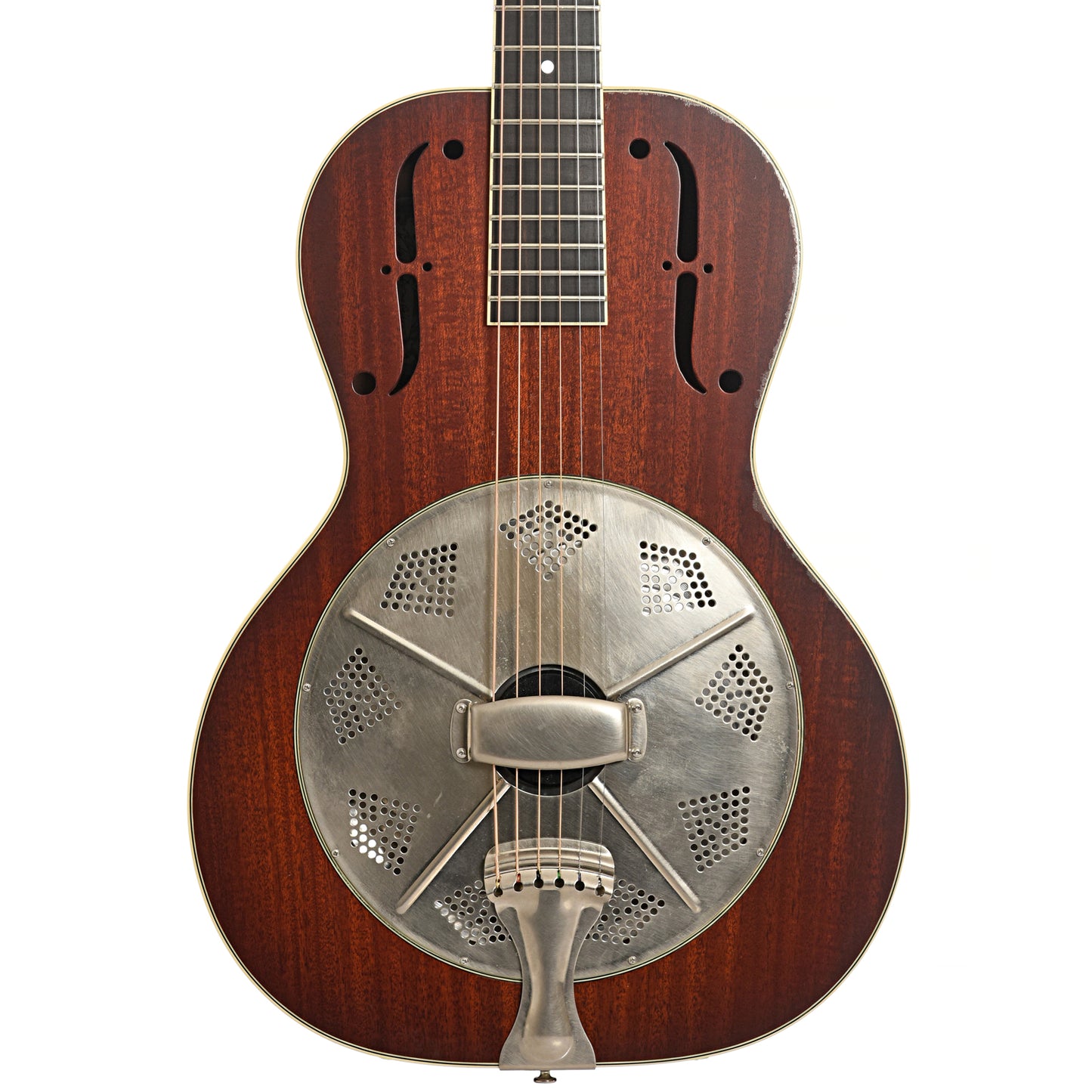 Front of National El Trovador Mike Dowling Resonator Guitar