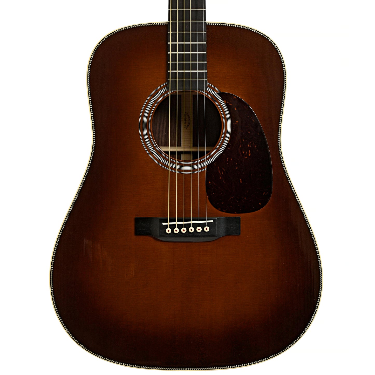 Front of Martin HD-28 Amberburst Acoustic Guitar 