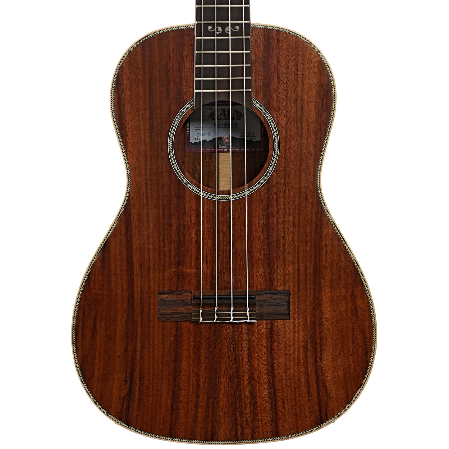 Front of Kala KA-SA-B Baritone Ukulele (2021)