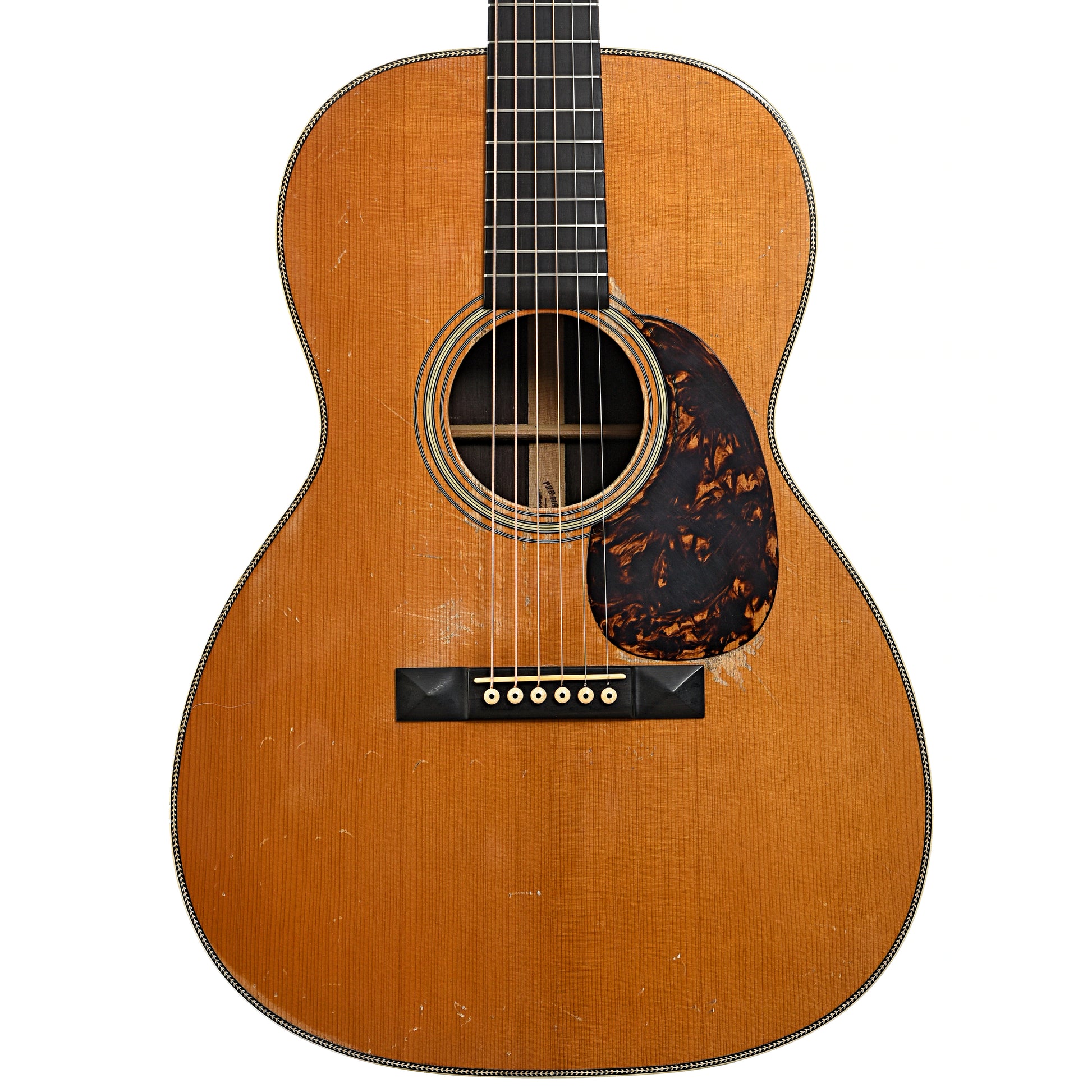 Front of Pre-War Guitars Co. Triple-O 12-Fret Brazilian Rosewood, '34 Package, Level 2 Aging