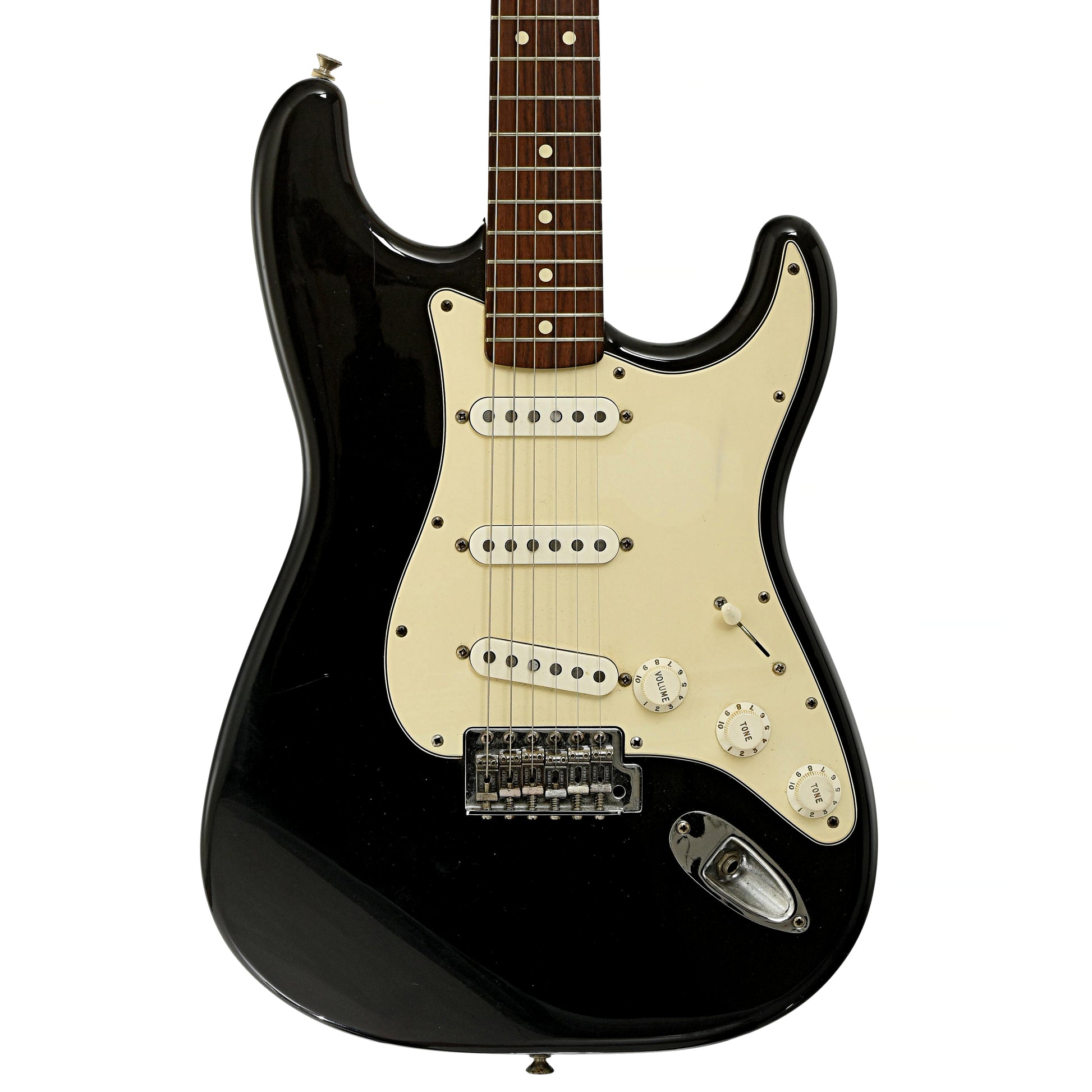 Front of Fender Standard Stratocaster Electric Guitar