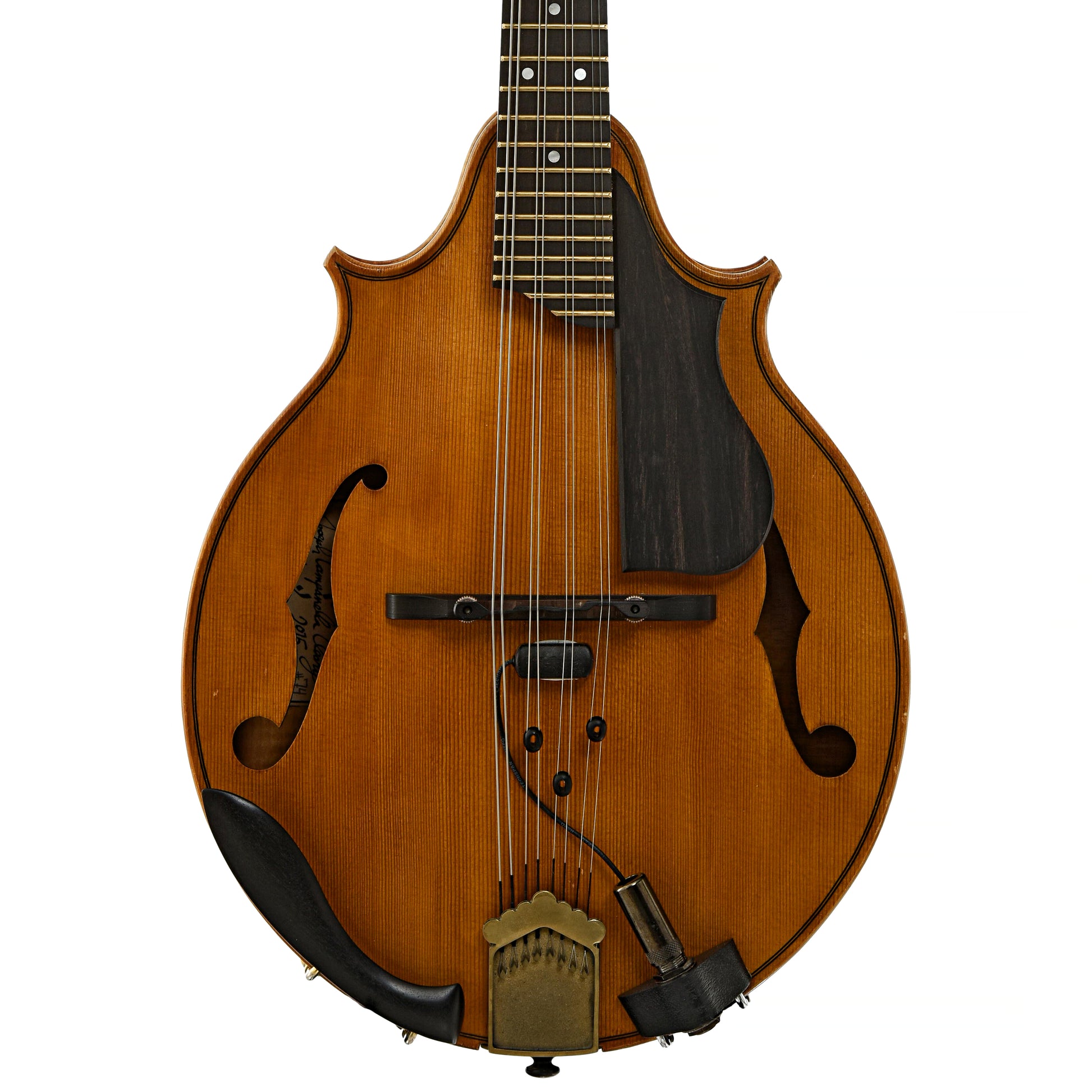 Front of Campanella Dué Two-Point Mandolin