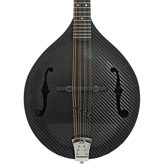 Front of KLOS B-Stock Carbon Fiber Acoustic-Electric Mandolin A-Style