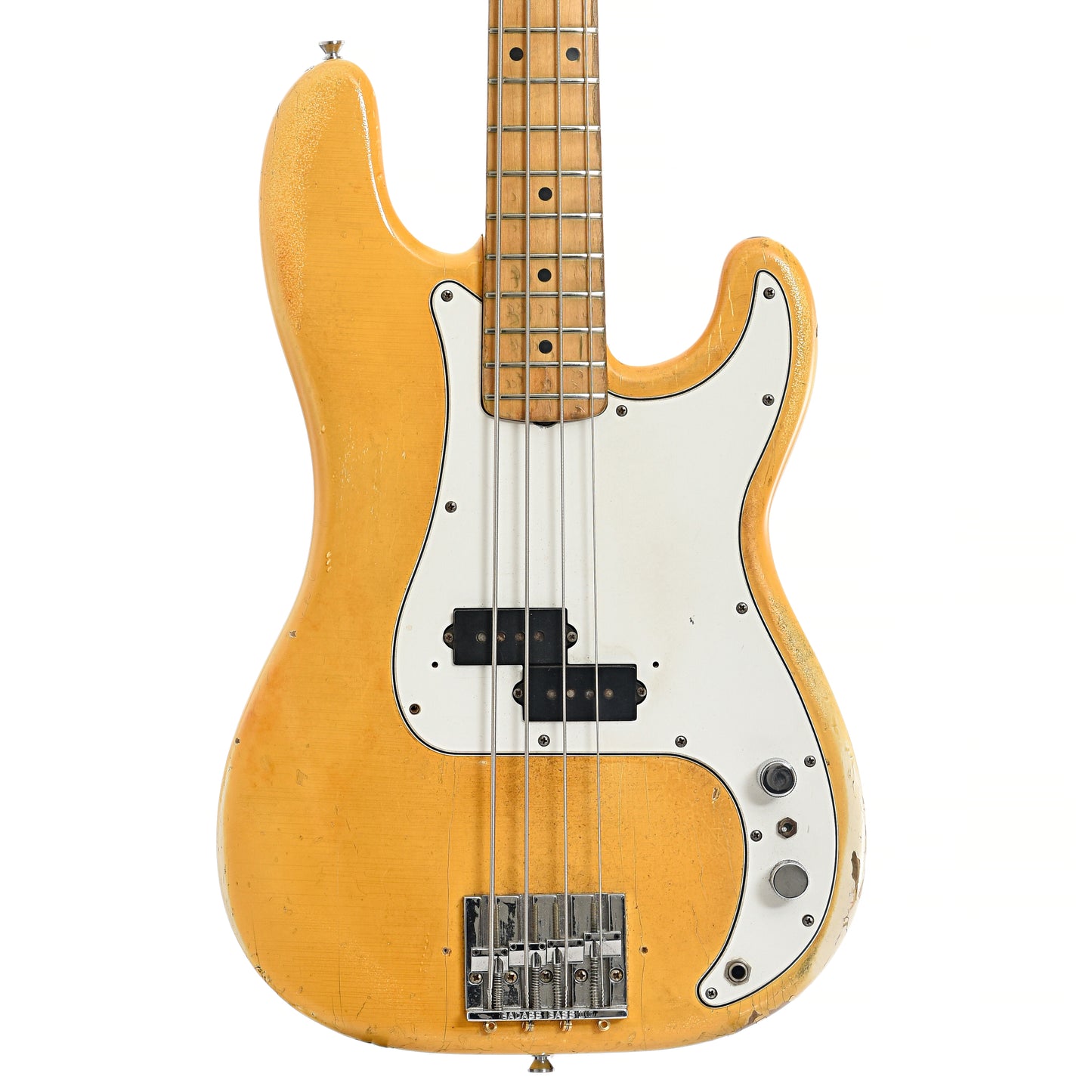 Front of Fender Precision Electric Bass 