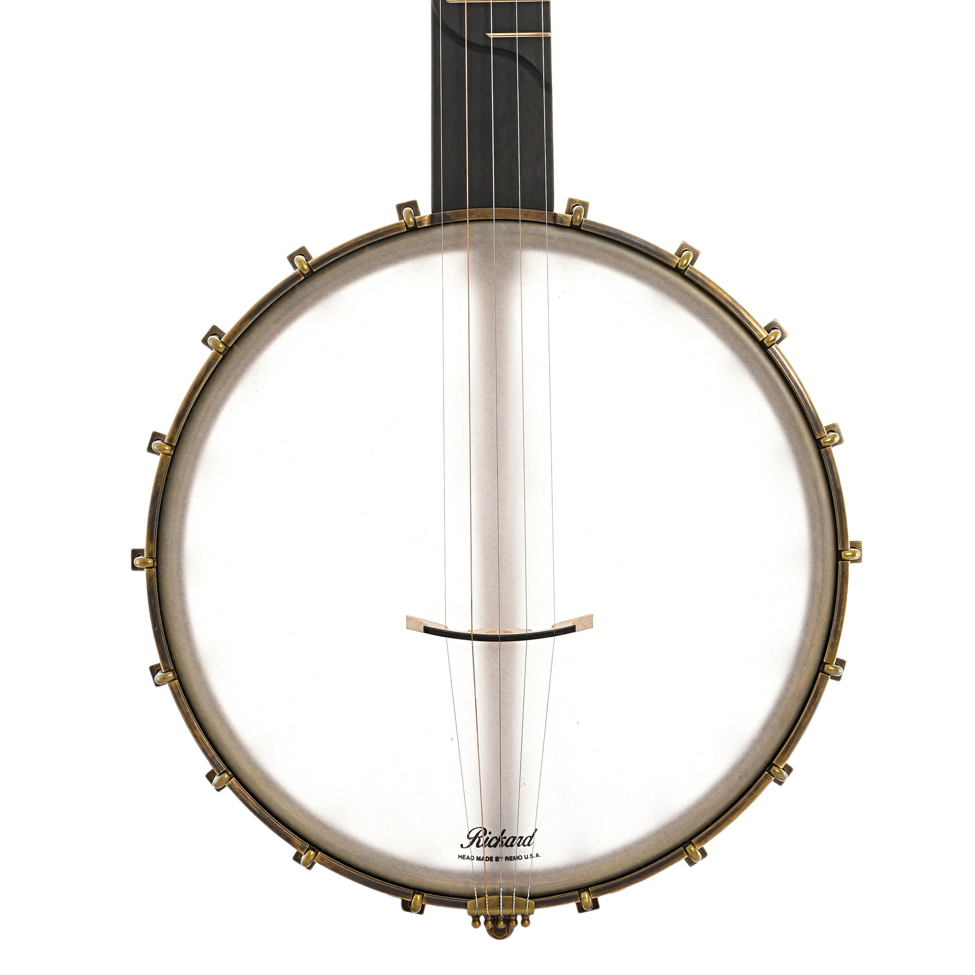 Front of Rickard 11" Little Wonder Openback Banjo