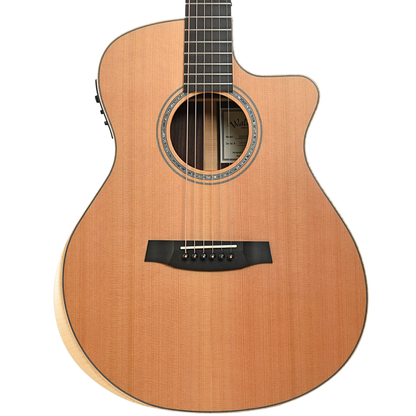 Front of Walden R3030RCE Acoustic-Electric Guitar (c.2021)