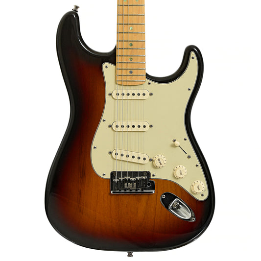 Front of Fender American Deluxe Stratocaster Electric Guitar