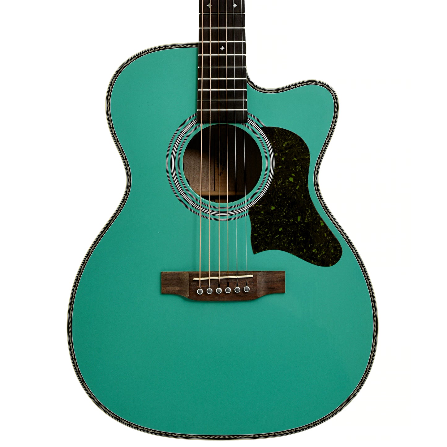 Front of Martin OMCE Seafoam Green